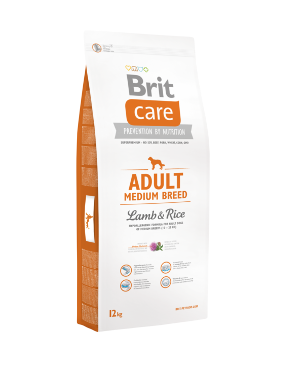 Brit Care Adult Medium Lamb & Rice 12 kg hipoalergiczna karma sucha dla psów