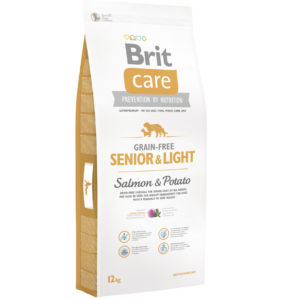 Brit Care Grain Free Senior Light Salmon & Potato 12 kg bezzbożowa sucha karma dla starszych psów