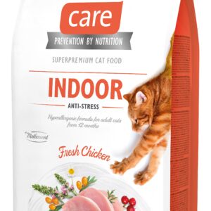 Brit Care Cat Indoor Anti-Stress 7 kg bezzbożówa hipoalergiczna karma dla kotów od 1 roku życia