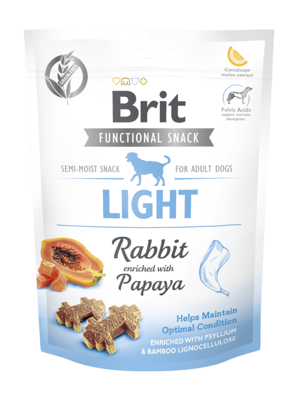 Brit Care Dog Functional Snack Light Rabbit 150 G przysmak dla psów otyłych i starszych