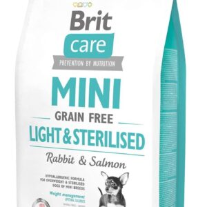 Brit Care Dog Grain Free Mini Light & Sterilised 2 KG bezzbożowa sucha karma dla psów po sterylizacji lub z nadwagą
