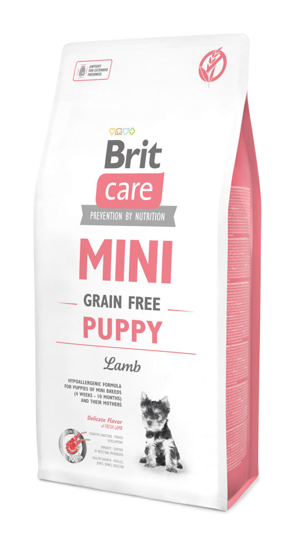 Brit Care Dog Grain Free Puppy Mini Lamb 2 kg bezzbożowa sucha karma dla szczeniąt ras miniaturowych
