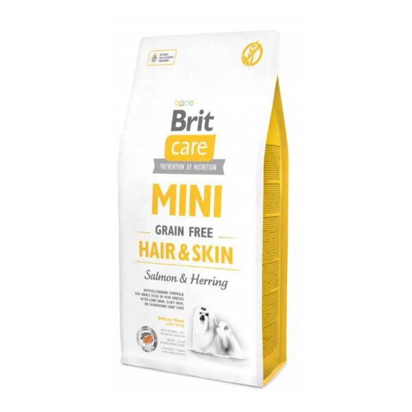 Brit Care Dog Grain Free Mini Hair & Skin 7 kg bezzbożowa sucha karma dla dorosłych psów rasy miniaturowe