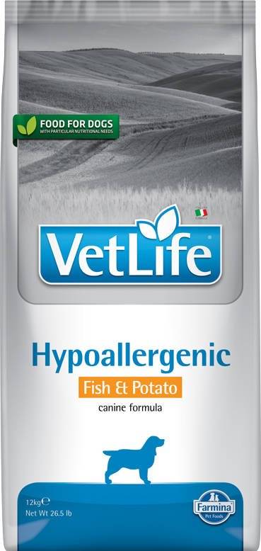Vet Life HIPO Fish & Potato DOG 12kg karma weterynaryjna dla psów z alergiami